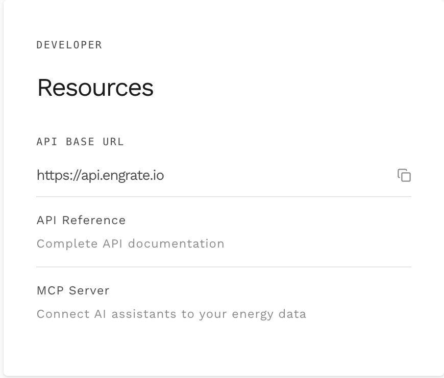 Developer Resources